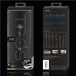 tposp6 b 可伸縮款電容式觸控筆 專為平板電腦設計的黑色觸控利器